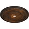 Ekena Millwork Winsor Ceiling Medallion (Fits Canopies up to 4"), Hand-Painted Rust, 27 1/2"OD x 4"ID x 1 1/2"P CM27WIRUS - alternate 3